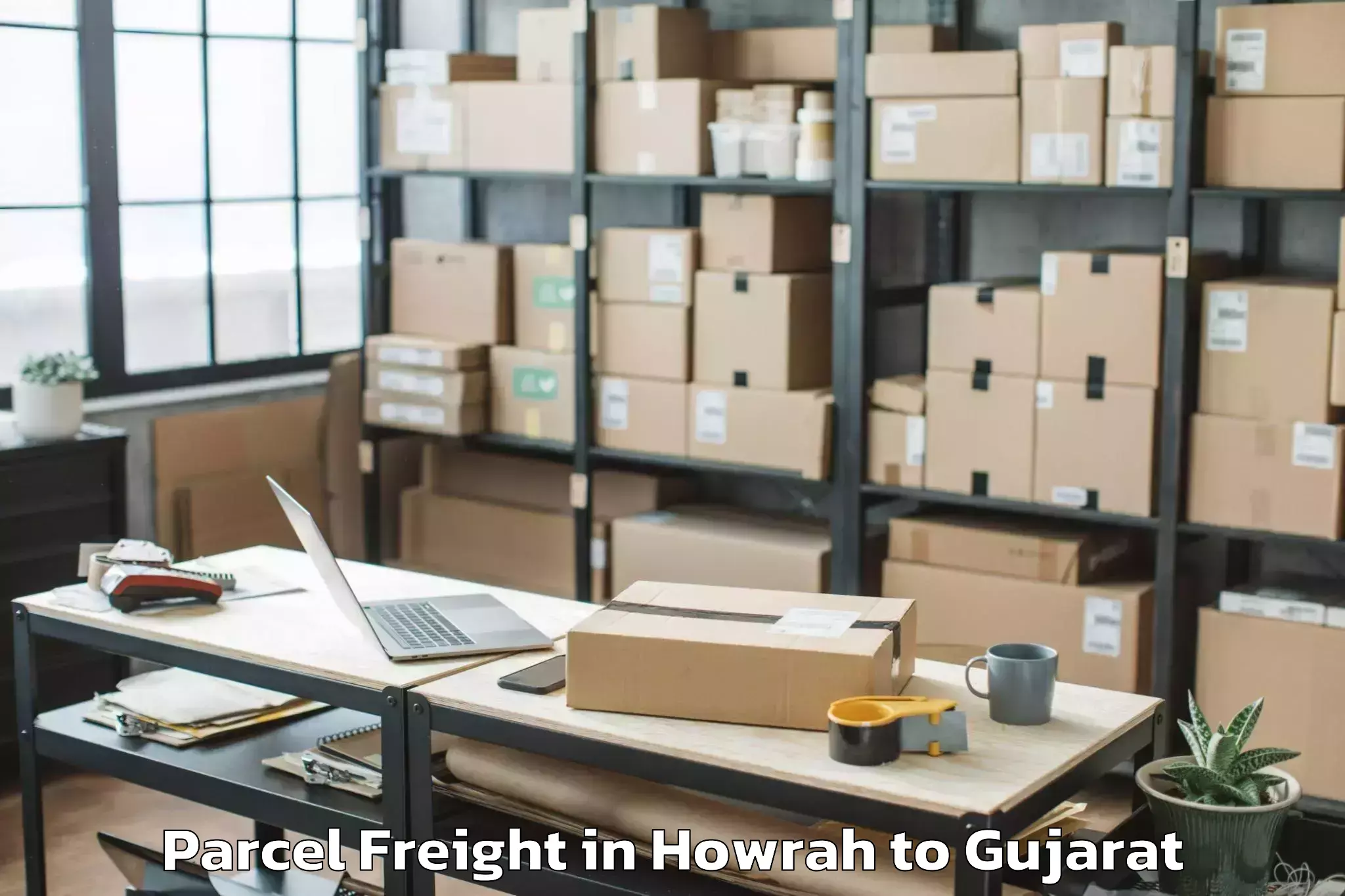 Book Howrah to Surat City Parcel Freight Online